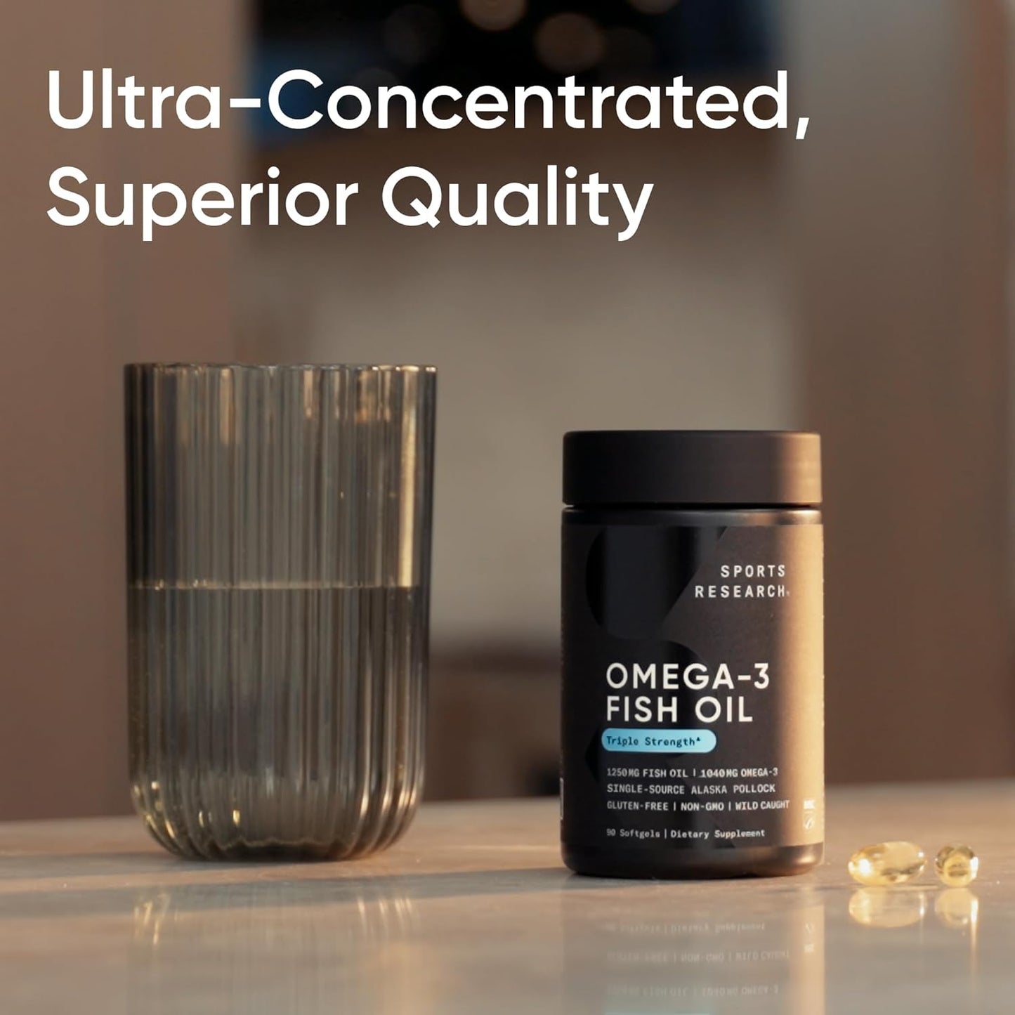 Omega-3 Fish Oil from Wild Alaska Pollock 1250 mg, 90 ct