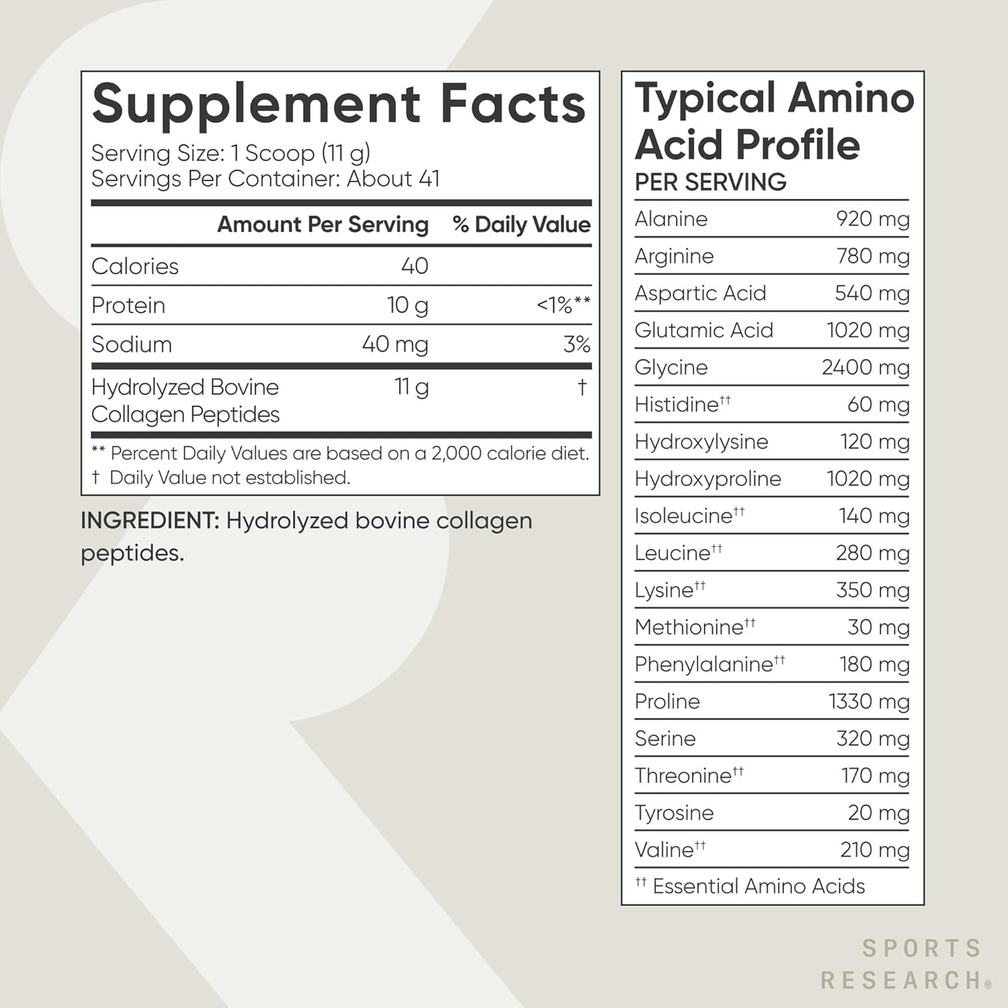 Collagen Peptides  Unflavored 16 OZ